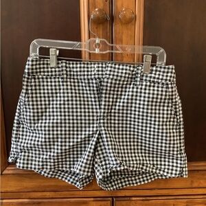 Gap Shorts Womens Size 4 Black and White Gingham Chino Pockets